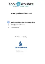 Preview for 8 page of poolwonder v 2 Manual