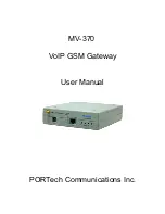 Portech MV-370 User Manual preview