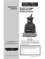 Porter-Cable 330 SPEED-BLOC Instruction Manual preview