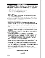 Preview for 28 page of Porter-Cable C7510 Instruction Manual