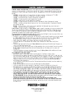 Preview for 20 page of Porter-Cable CFBN220 Instruction Manual