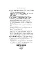 Preview for 26 page of Porter-Cable CPLC7060V Instruction Manual