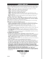 Preview for 22 page of Porter-Cable JOB BOSS C3150 Instruction Manual