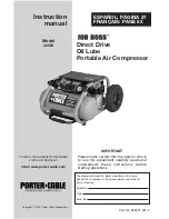 Porter-Cable JOB BOSS C3555 Instruction Manual preview