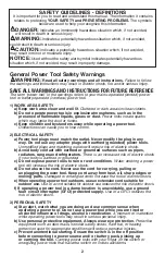 Preview for 2 page of Porter-Cable PCE141 Instruction Manual