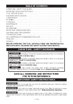 Preview for 2 page of Porter-Cable PCFP12561 Instruction Manual