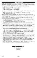 Preview for 8 page of Porter-Cable PTS2 Instruction Manual