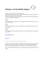 Posh Mobile Pegasus C350 Welcome Manual preview