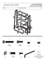 Preview for 4 page of pottery barn kids ANGLED BOOKCASE Assembly Instructions Manual