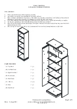 pottery barn kids CATALINA STORAGE TOWER Quick Start Manual preview