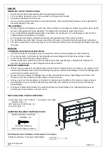 Preview for 2 page of pottery barn kids Georgia Cane XW Dresser Manual