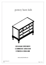 pottery barn kids GRAHAM DRESSER Manual preview