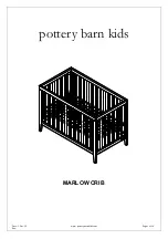 Preview for 1 page of pottery barn kids MARLOW CRIB Quick Start Manual