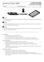 Preview for 3 page of pottery barn kids QUINN SLEIGH TRUNDLE Assembly Instructions Manual