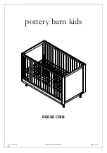 Preview for 1 page of pottery barn kids REESE CRIB Assembly Manual