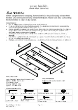 pottery barn kids UNIVERSAL TRUNDLE Assembly Manual preview