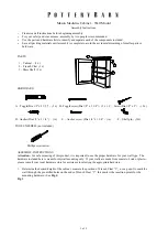 Preview for 1 page of Pottery Barn Mason Medicine Cabinet Assembly Instructions