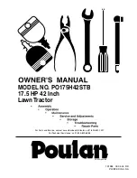 Poulan Pro 191984 Owner'S Manual preview