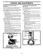 Preview for 21 page of Poulan Pro 196085 Operator'S Manual