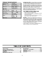 Preview for 4 page of Poulan Pro 197418 Operator'S Manual