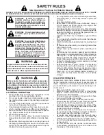 Preview for 2 page of Poulan Pro 402557 Operator'S Manual