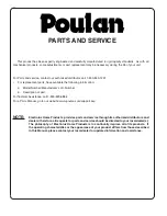 Preview for 30 page of Poulan Pro 403808 Operator'S Manual