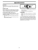 Preview for 17 page of Poulan Pro 404402 Operator'S Manual