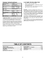 Preview for 4 page of Poulan Pro 405035 Operator'S Manual