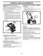 Preview for 25 page of Poulan Pro 405035 Operator'S Manual