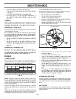 Preview for 16 page of Poulan Pro 412523 Operator'S Manual