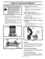 Preview for 23 page of Poulan Pro 412523 Operator'S Manual