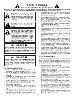 Preview for 2 page of Poulan Pro 418791 Operator'S Manual