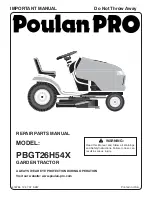 Preview for 1 page of Poulan Pro 418794 Repair Parts Manual