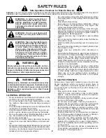 Preview for 2 page of Poulan Pro 419756 Operator'S Manual