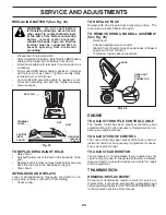 Preview for 25 page of Poulan Pro 420408 Operator'S Manual