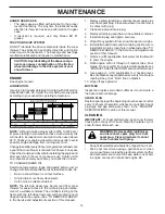 Preview for 14 page of Poulan Pro 421469 Owner'S Manual