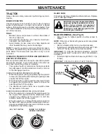 Preview for 16 page of Poulan Pro 425001 Operator'S Manual