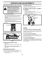 Preview for 23 page of Poulan Pro 425001 Operator'S Manual