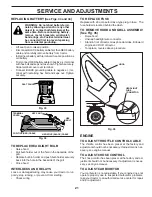 Preview for 21 page of Poulan Pro 430097 Operator'S Manual