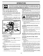 Preview for 10 page of Poulan Pro 438511 Operator'S Manual