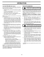 Preview for 12 page of Poulan Pro 438706 Operator'S Manual