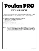 Preview for 8 page of Poulan Pro HDF900 Repair Parts Manual