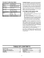 Preview for 4 page of Poulan Pro PBLGT2654 Operator'S Manual