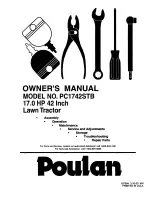 Poulan Pro PC1742STB Owner'S Manual preview