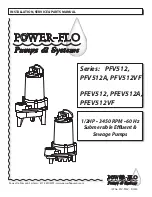 Preview for 1 page of POWEL-FLO PFEV512 Installation, Service & Parts Manual