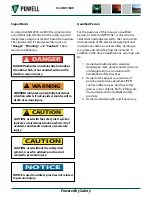 Preview for 3 page of Powell 51897G31-1600 User Manual