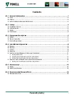 Preview for 5 page of Powell 51897G31-1600 User Manual