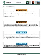 Preview for 7 page of Powell 51897G31-1600 User Manual