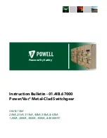 Powell Power/Vac Instruction Bulletin preview