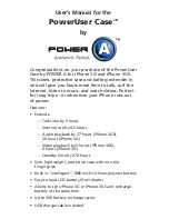 Preview for 2 page of Power A poweruser case User Manual